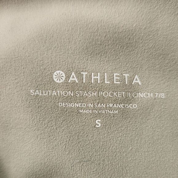 Athleta Salutation Stash Pocket II Cinch 7/8 Tight Size Small - Picture 5 of 6